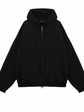 Fear of God Essentials Heavy Fleece Full Zip Hoodie ‘Black’